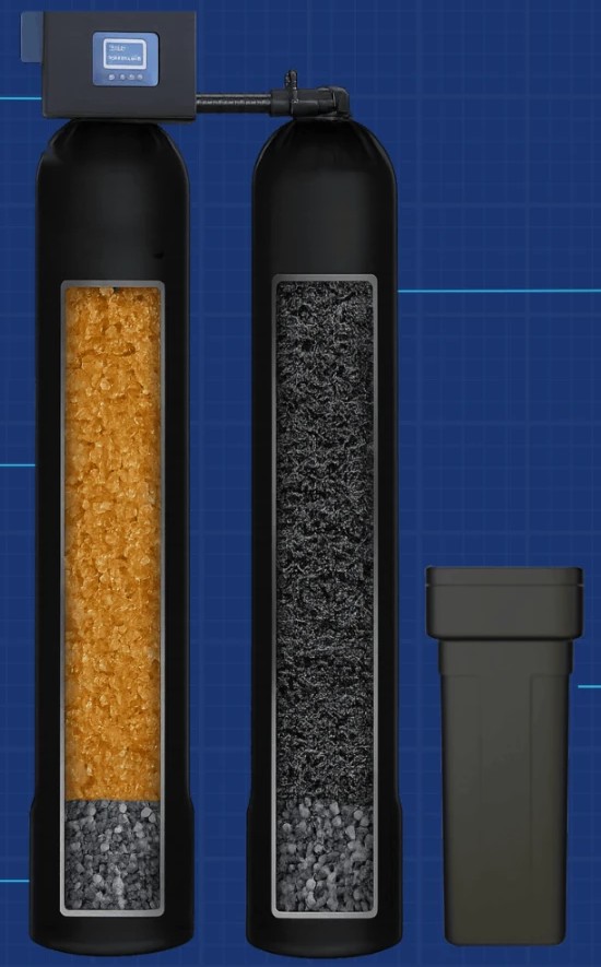 Dual Tank System tanks with brine tank